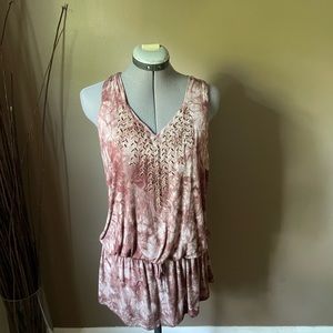 Tye dye beach coverup dress